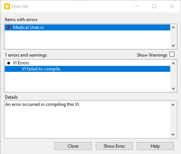 fsil to compile